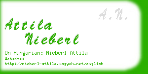 attila nieberl business card